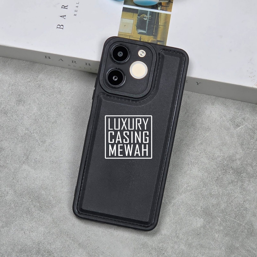 Premium Softcase Leather Pro Black Realme Note 70