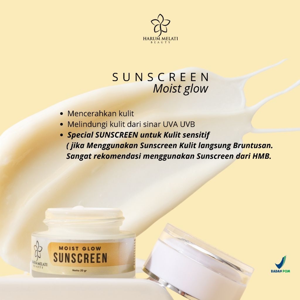 Harum melati Sunscreen moist glow