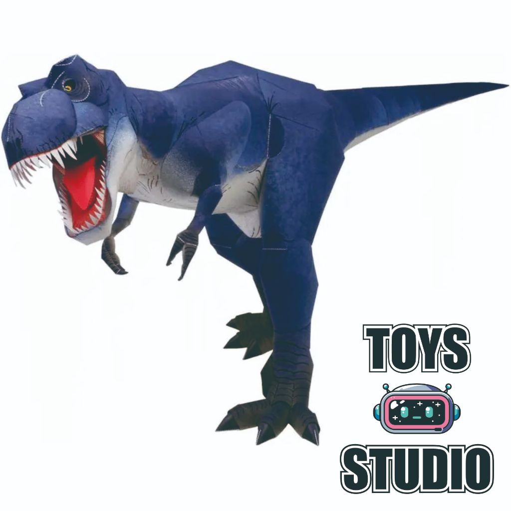 Template Papercraft Model T-Rex