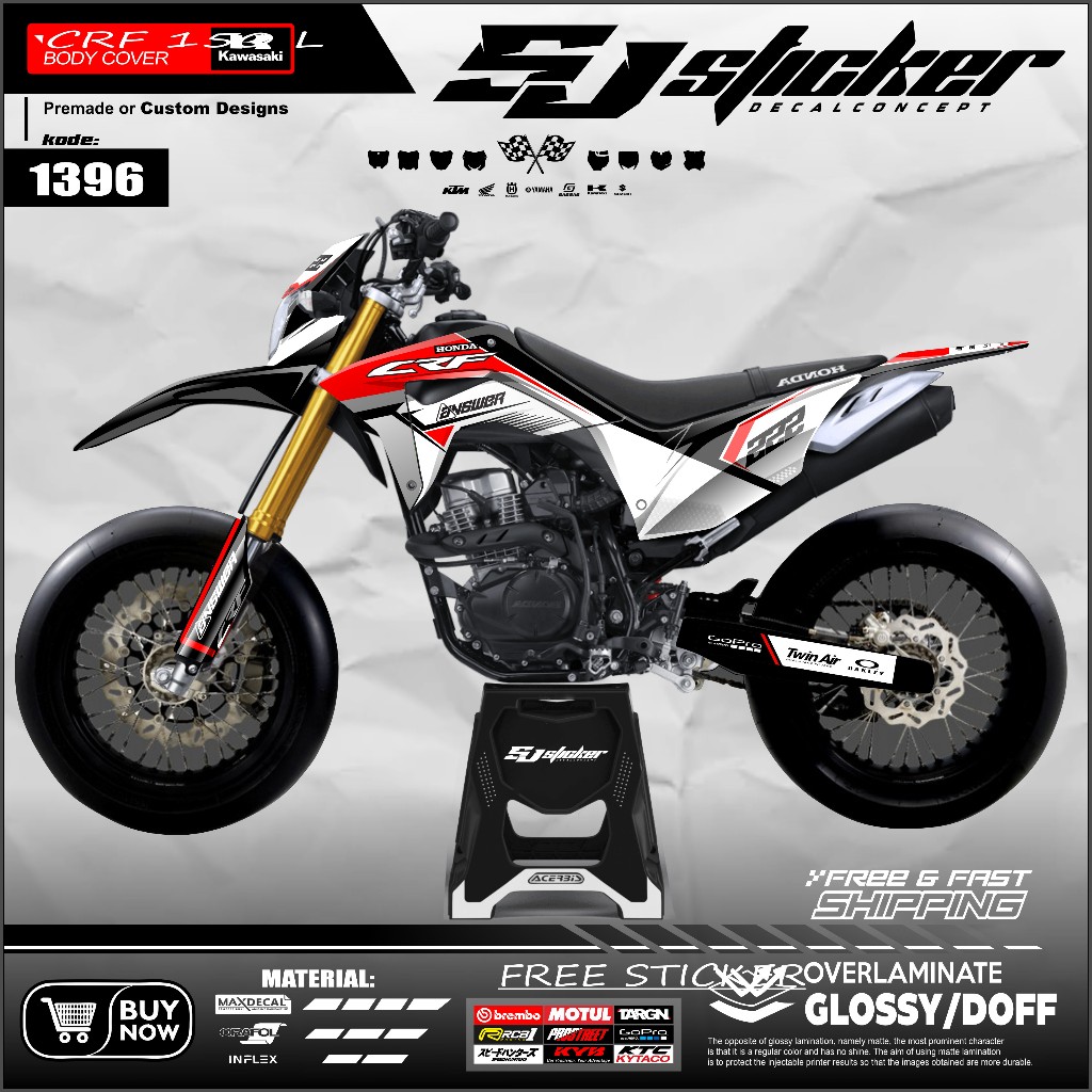 1396 Decal Sticker CRF 150 L Custom Full Coverage