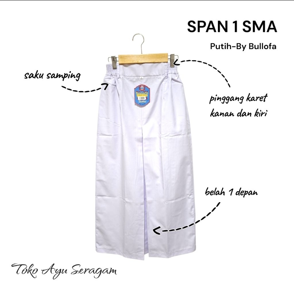 [BULLOFA] Span 1 Putih SMA