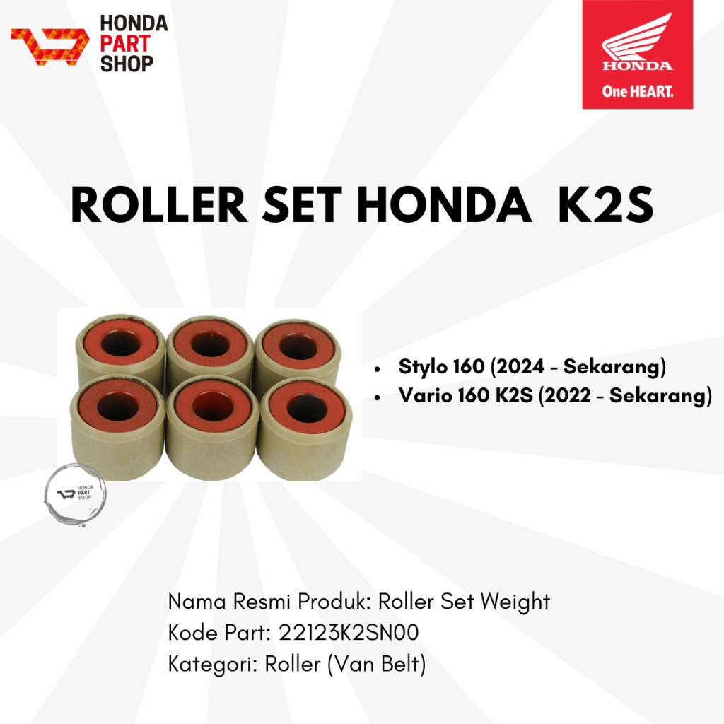 22123K2SN00 Roller Set Honda K2S