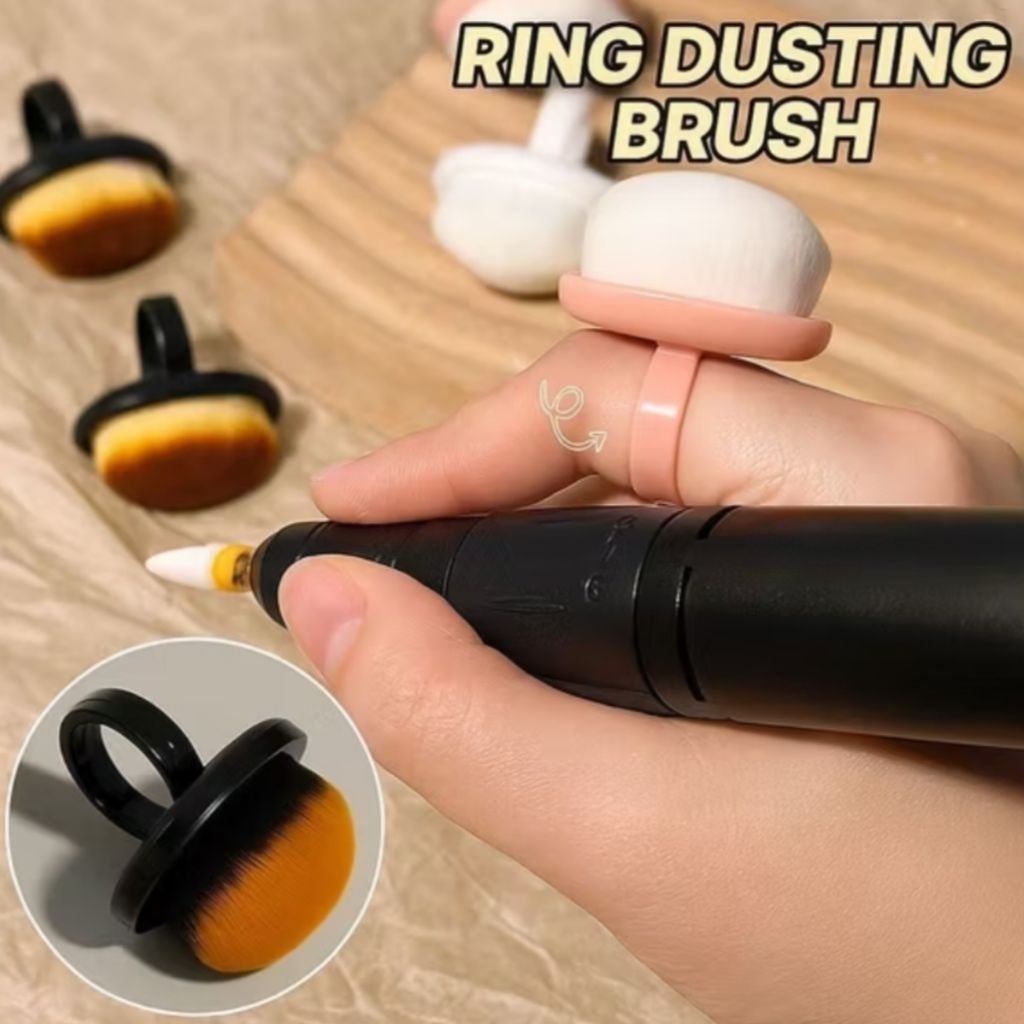RING DUST BRUSH NAIL ART