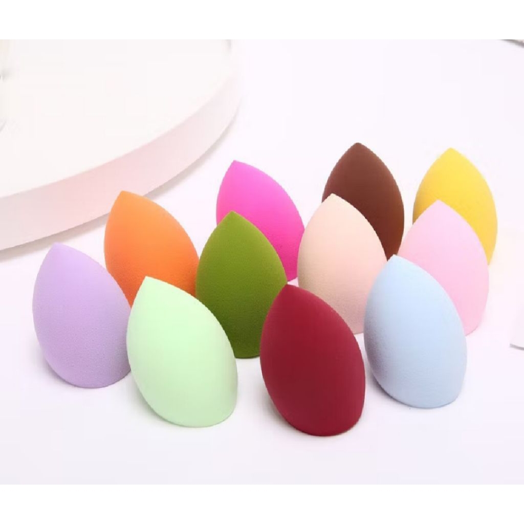 Spon puff bedak warna warni
