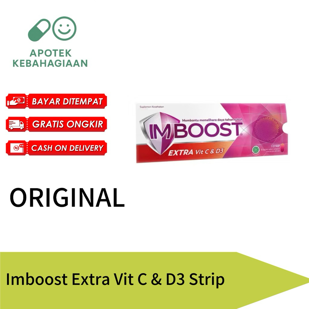 imboost Extra Vit C D3 Strip Isi 8 Tablet