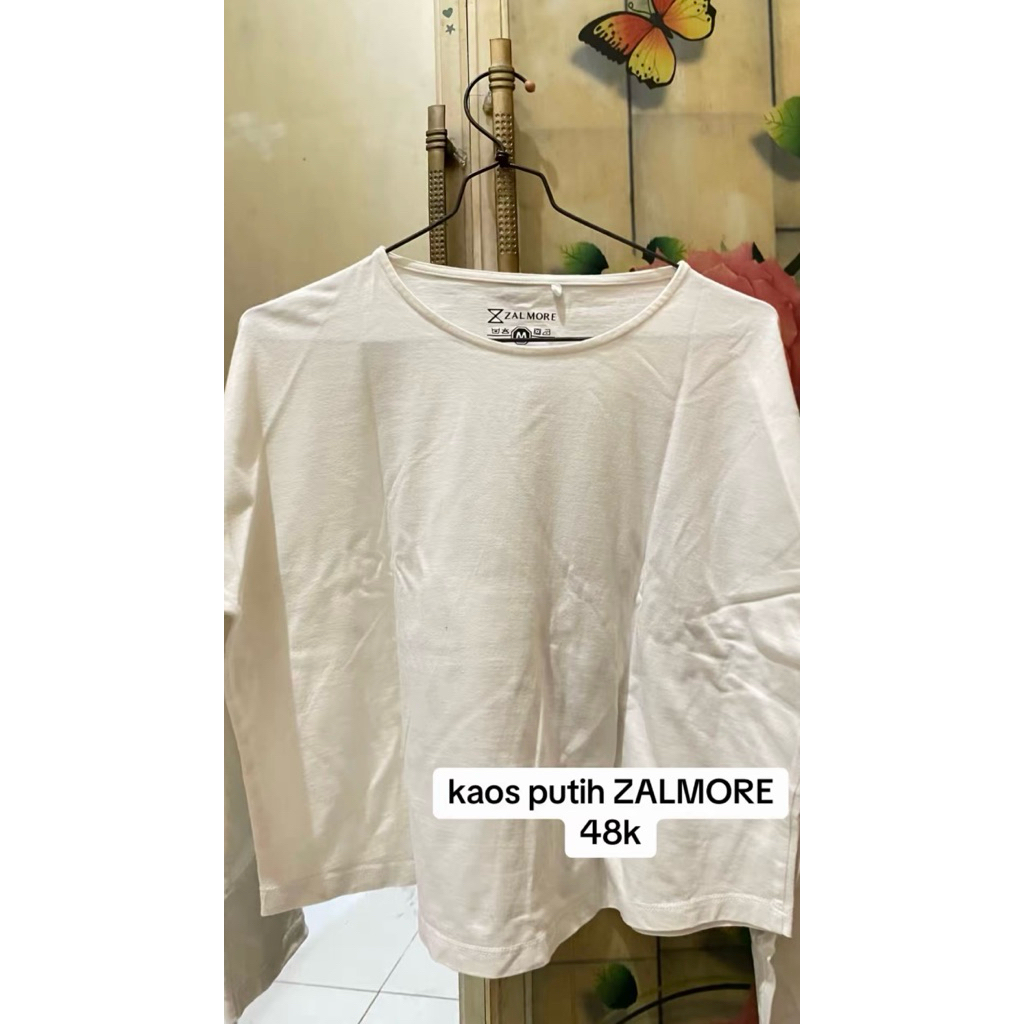 kaos putih zalmore