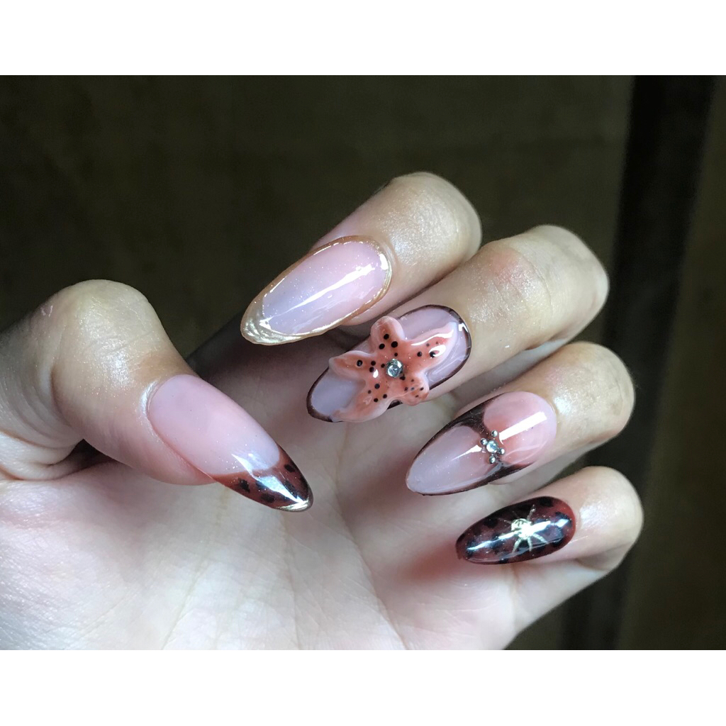 leopard fake nails | pressonnails