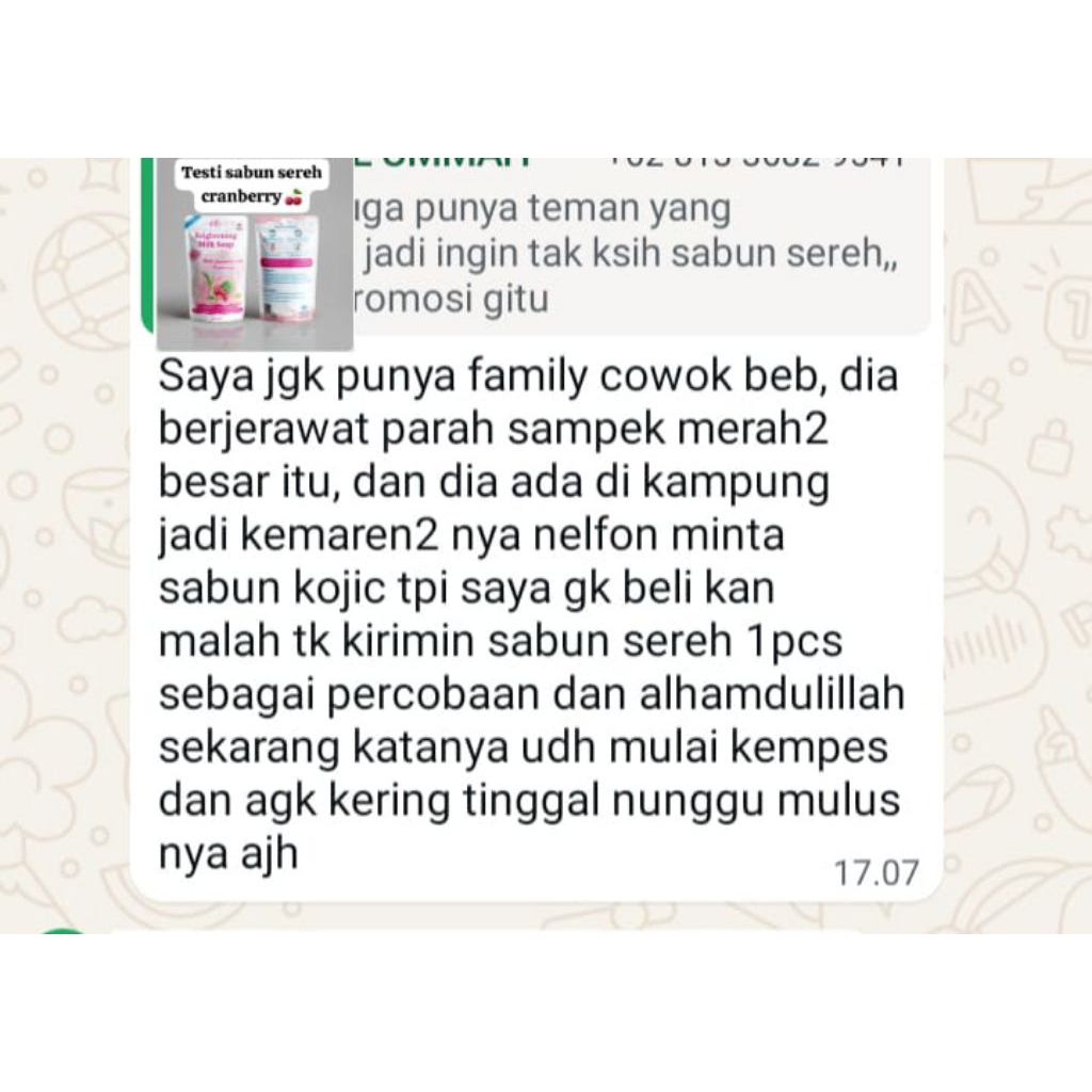 sabun sereh cranberry