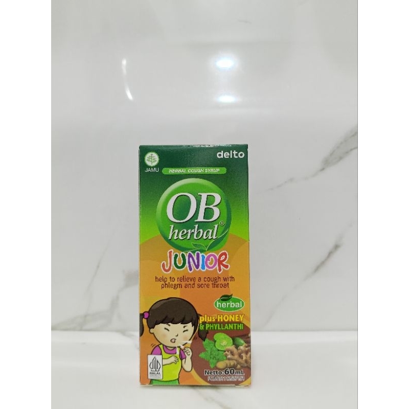 OB HERBAL JUNIOR SYRUP 60ML