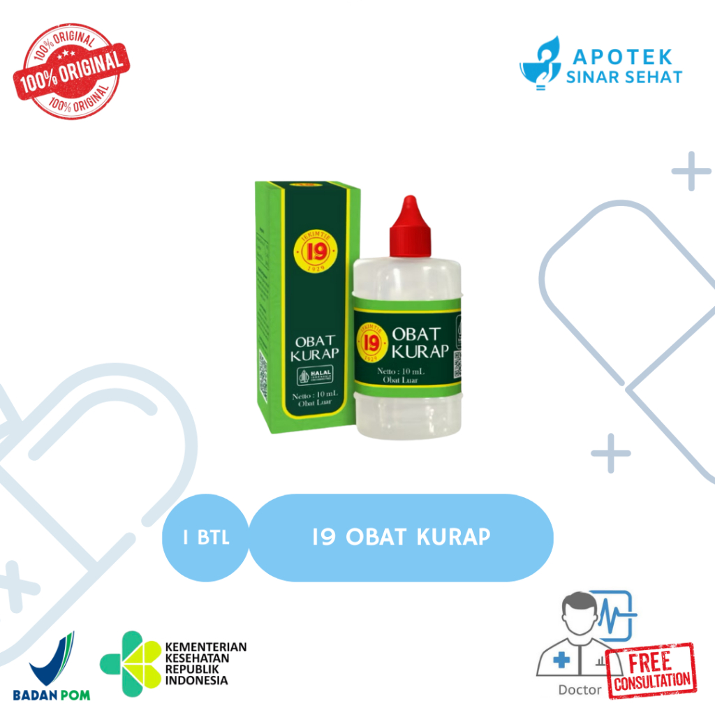 19 Obat Kurap 10ml Perbotol