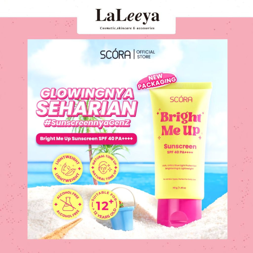 |Laleeya.id|SCORA BRIGHT ME UP SUNSCREEN