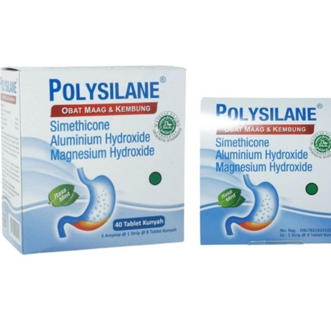 POLYSILANE 1 STRIP @ 8 TABLET KUNYAH