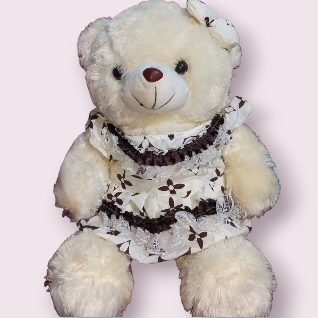 Boneka beruang cream