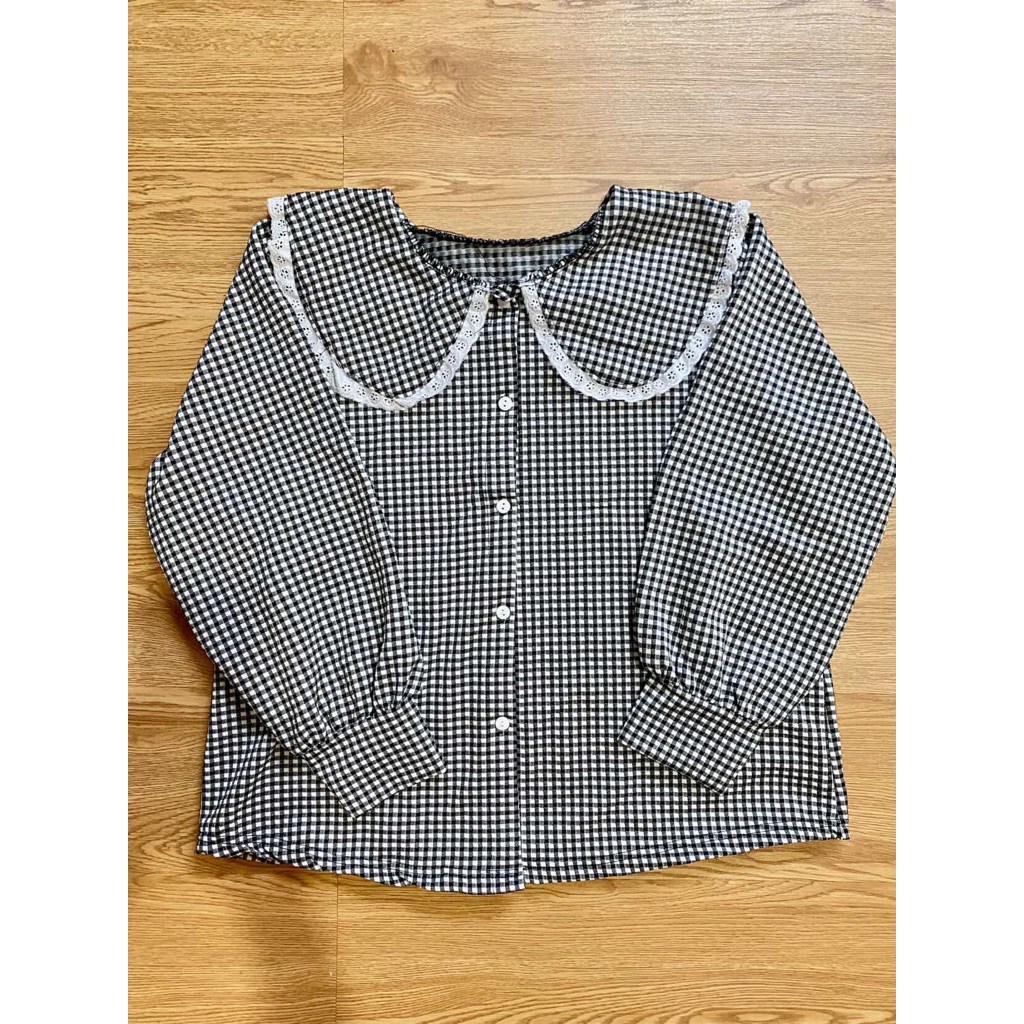 blouse black and white