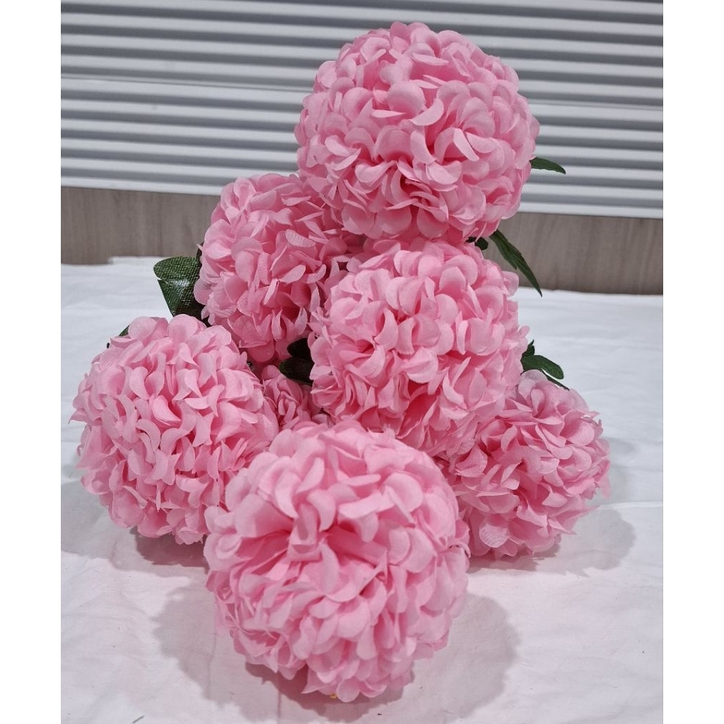 POMPOM CABANG 7/BUNGA ARTIFICIAL PREMIUM/BUNGA KUNTUM BESAR