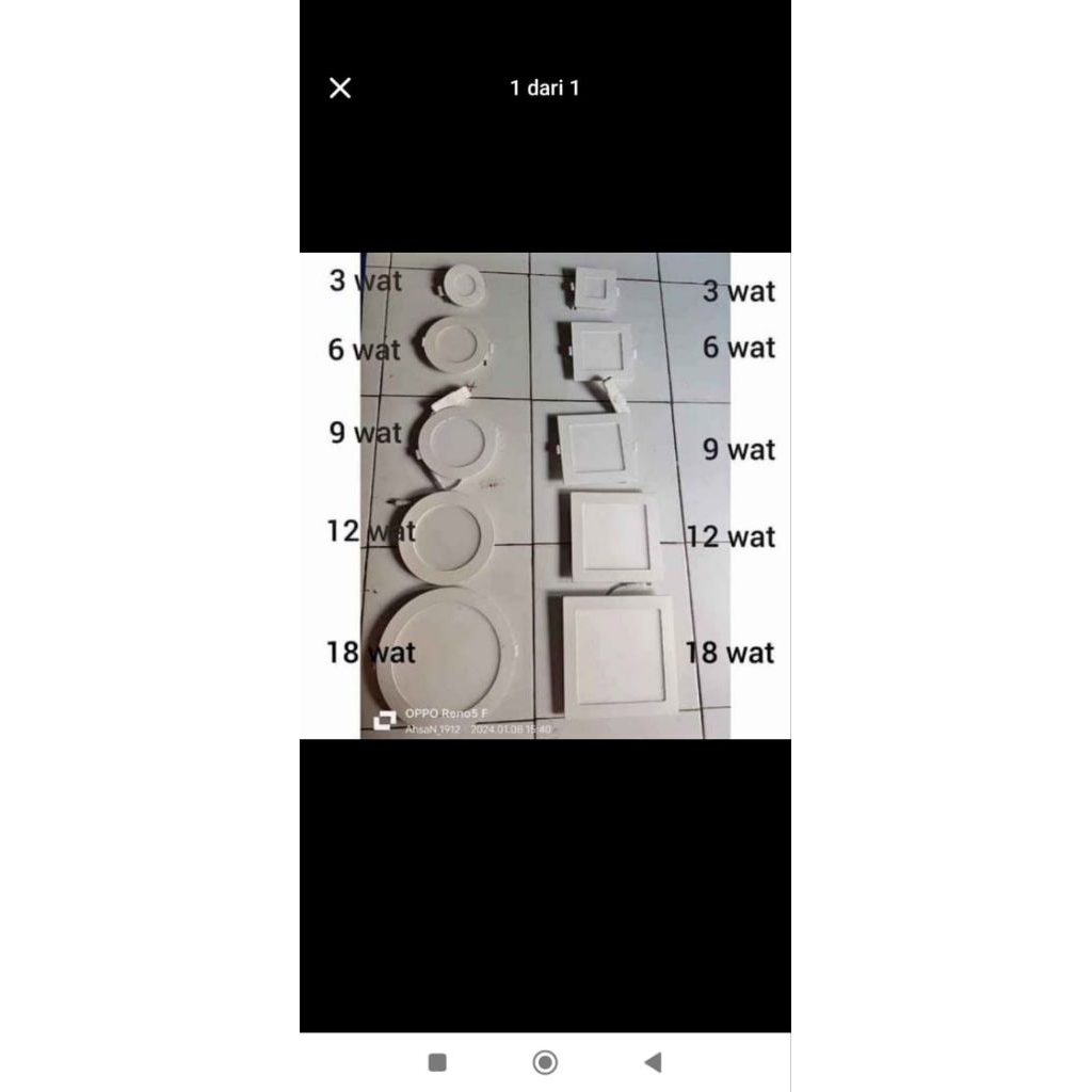 LAMPU 18W KOTAK