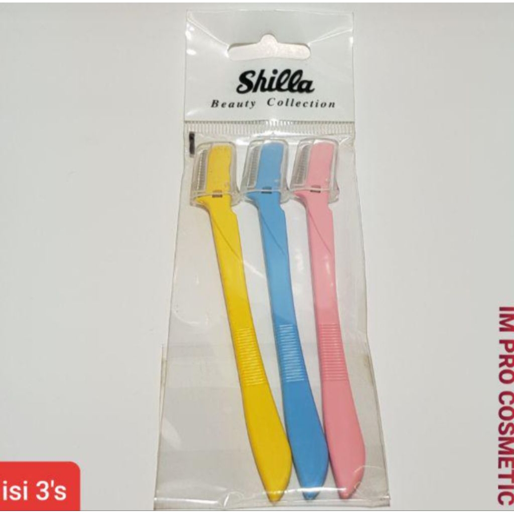 Shilla pisau alis isi 3pcs