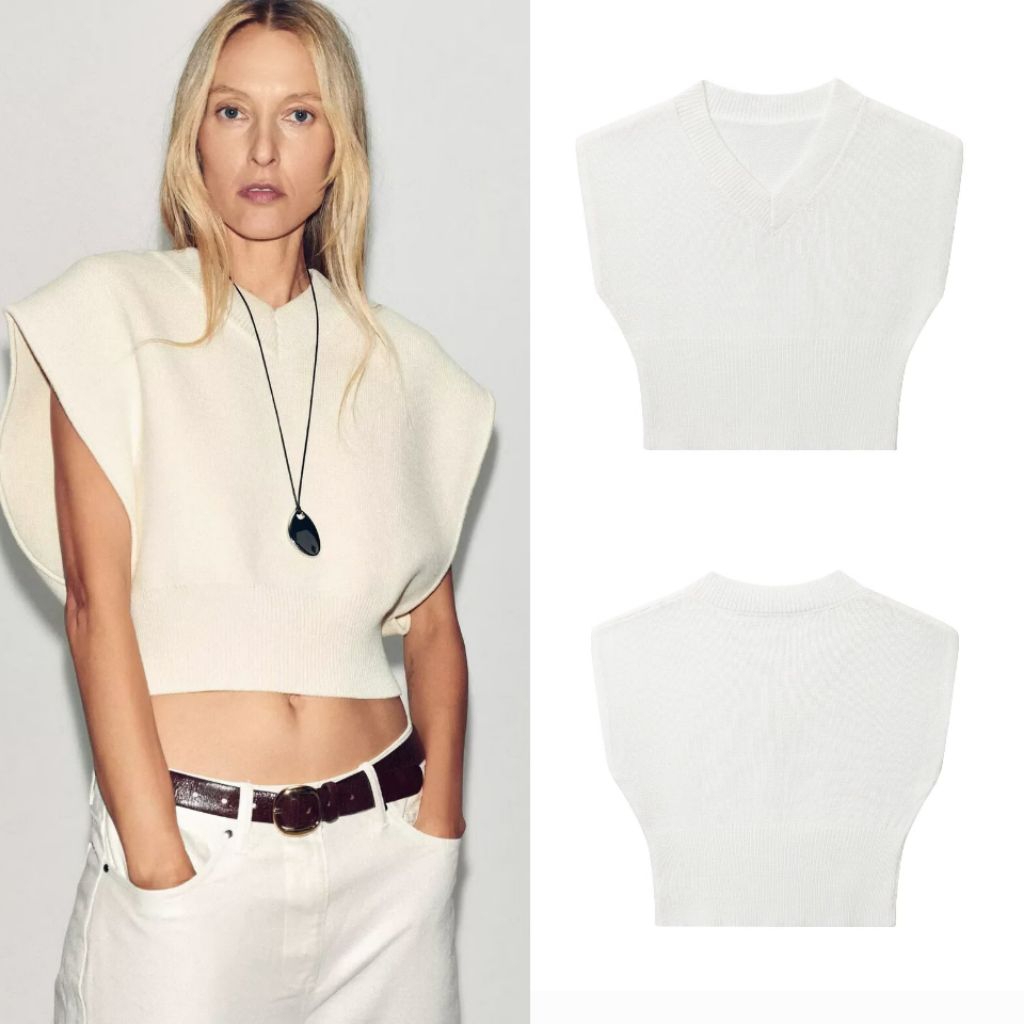 White Knitted Top  78870 (BZ)