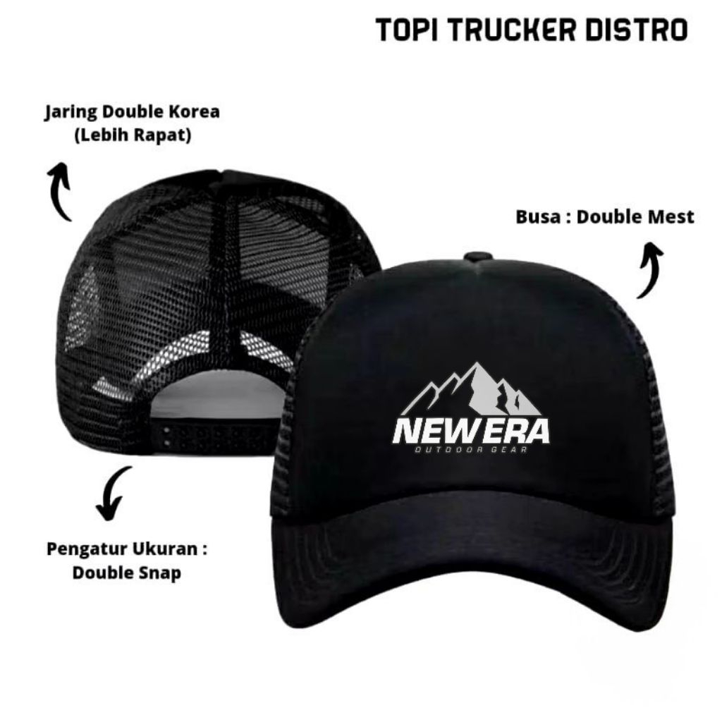 Topi Hitam Jaring