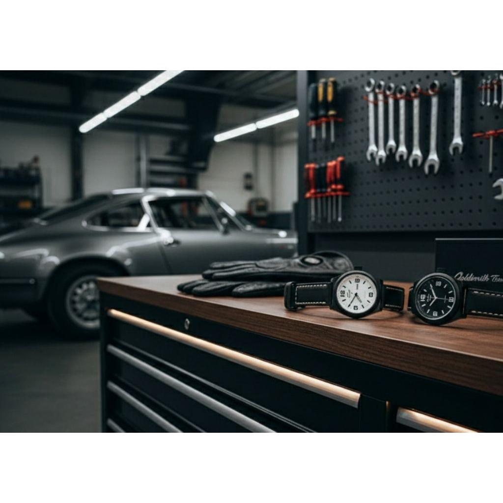 Goldsmith Time 8017 LTHR BLK W