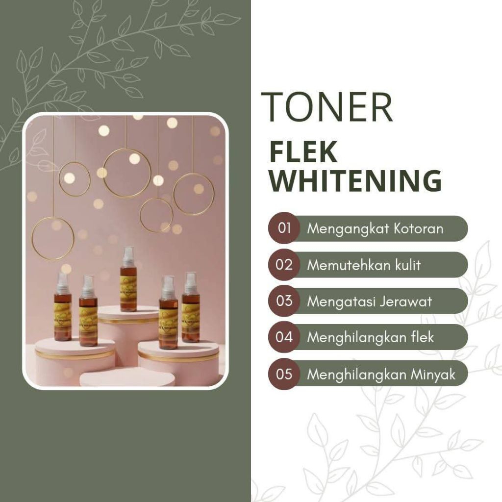 Toner fLek Whitening trc original