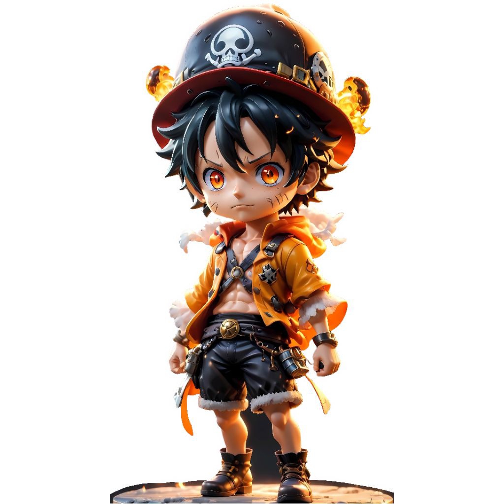 sticker 3d Luffy (ONP014&015)