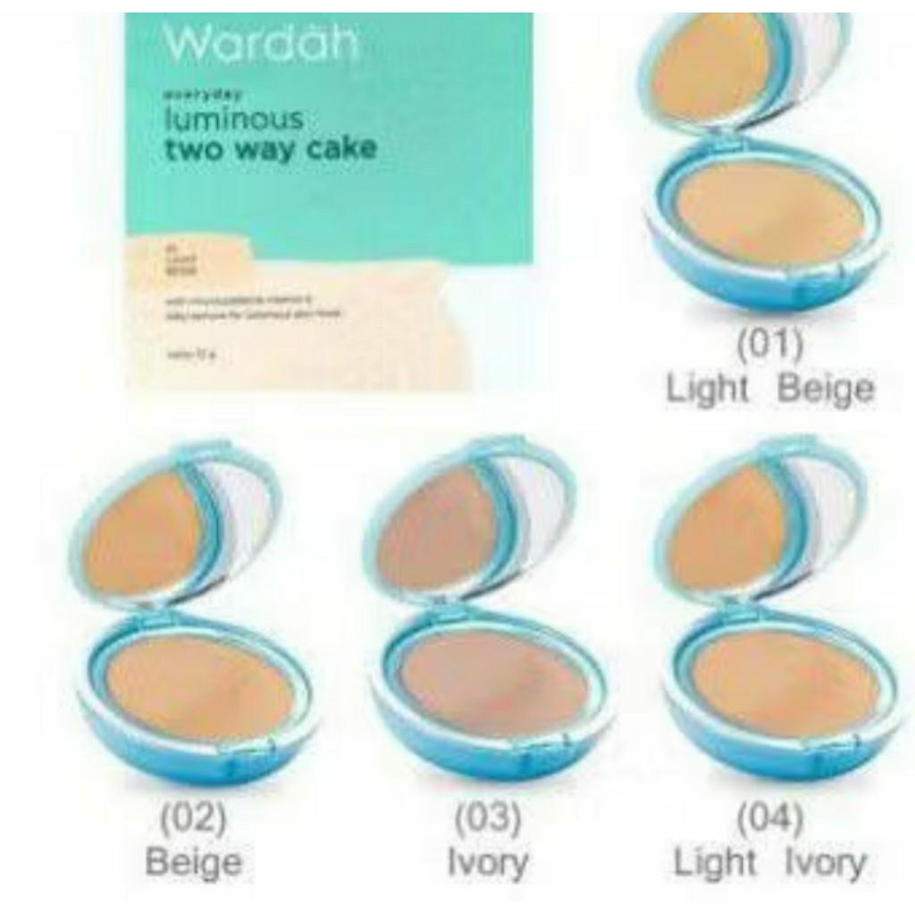 wardah luminus two way cake