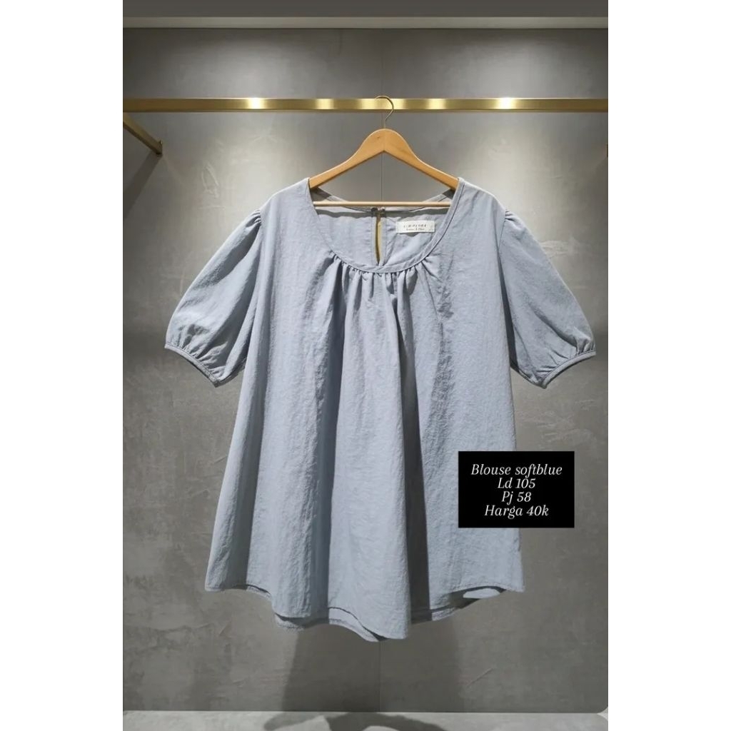 blouse soft blue