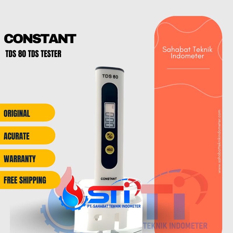 Constant TDS80 TDS Meter 0-9990 PPM Auto-Off Hold Function
