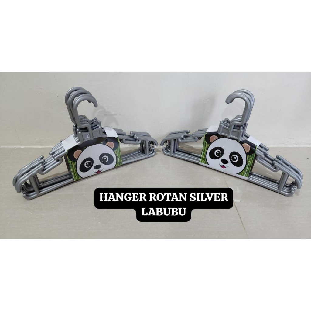 (6pcs)Hanger Silver Labubu