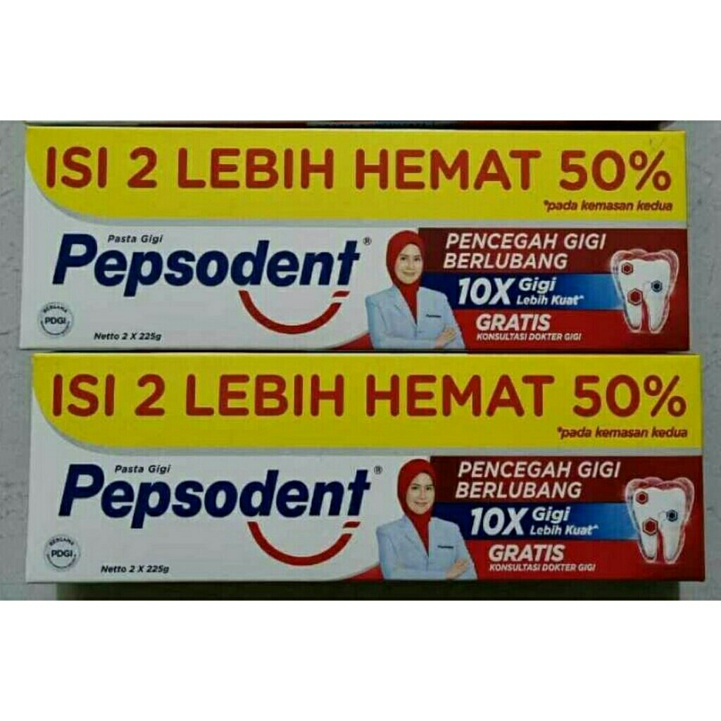 pepsodent 225 isi dua