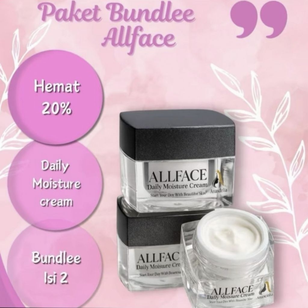 PAKET BUNDLE 2PCS DAILY MOISTURE CREAM ALLFACE