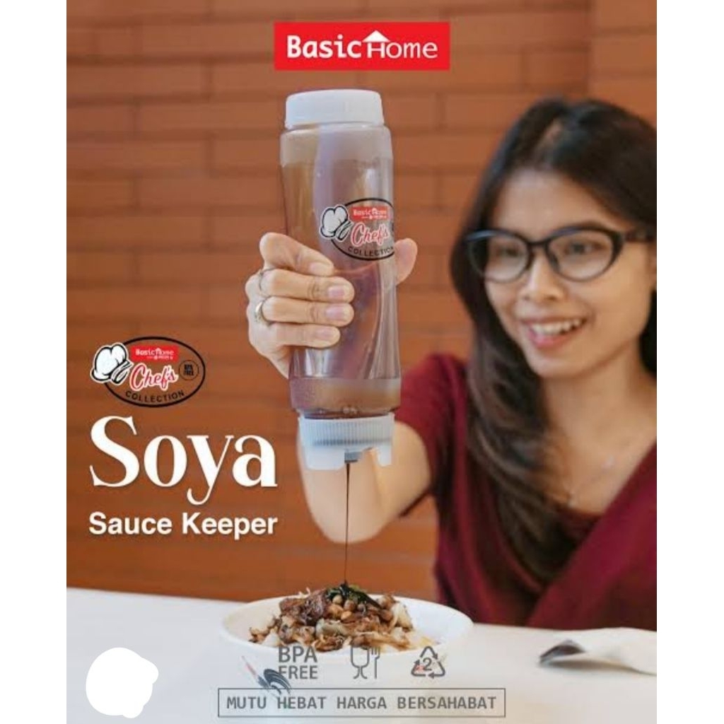 Botol saus Soya basichome - 450 ml