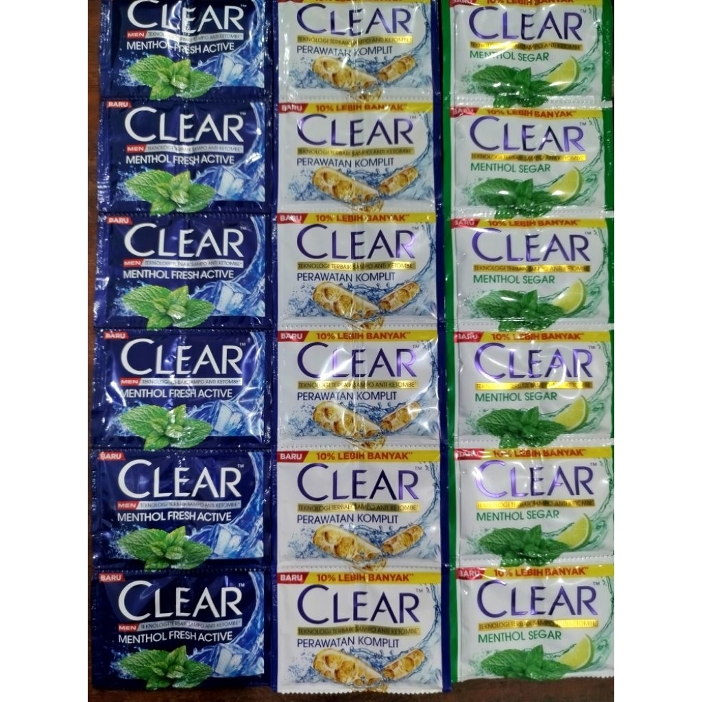 Promo Clear shampoo sachet