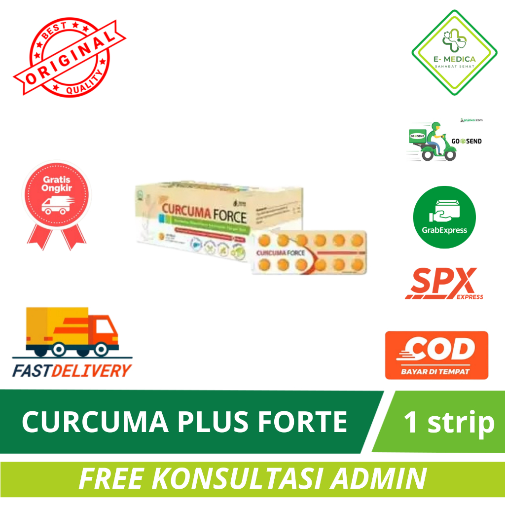 Curcuma Force Strip 12 Kapsul