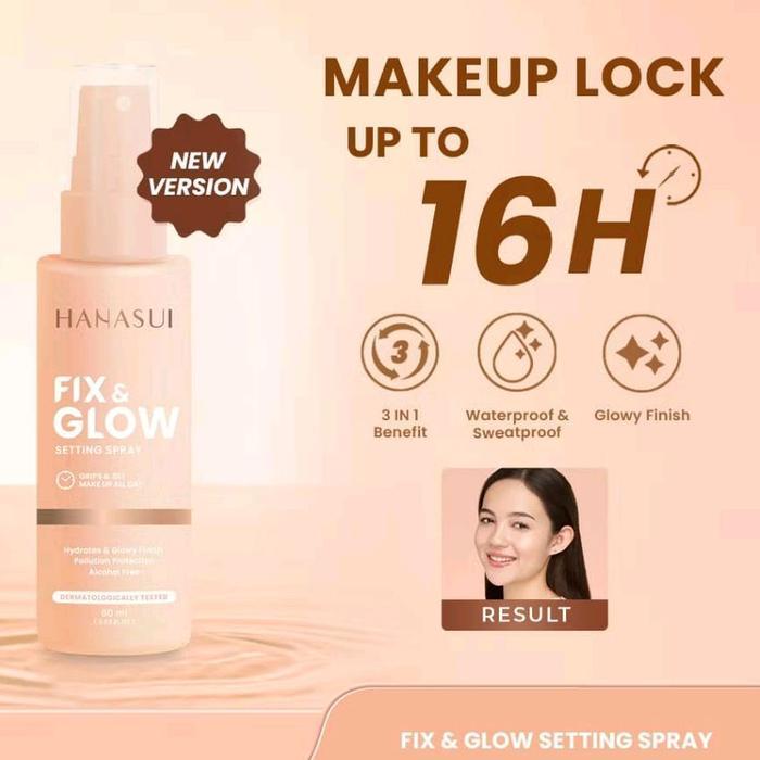 HANASUI FIX & GLOW SETTING SPRAY 60ML