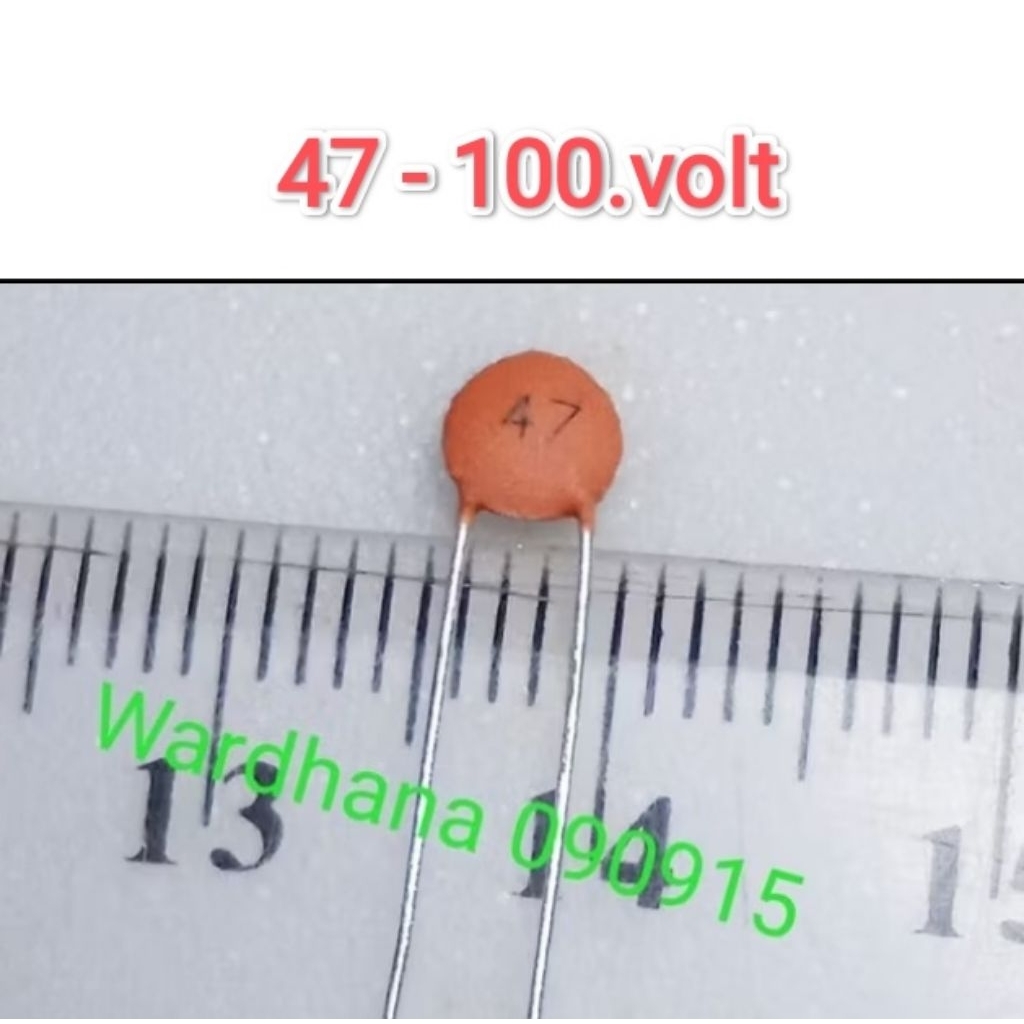 Kapasitor Keramik 47 100 volt