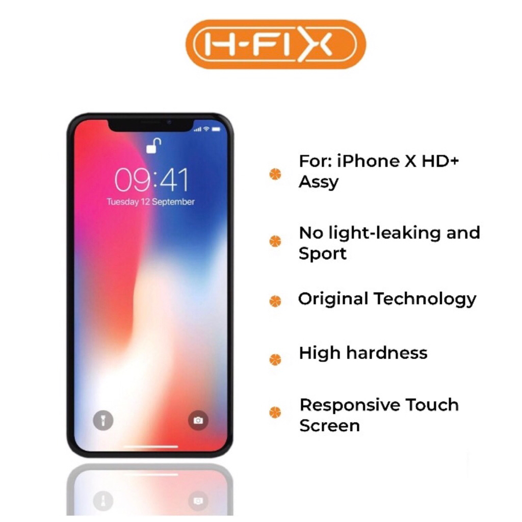 Lcd Iphone X fullset touchscreen HD