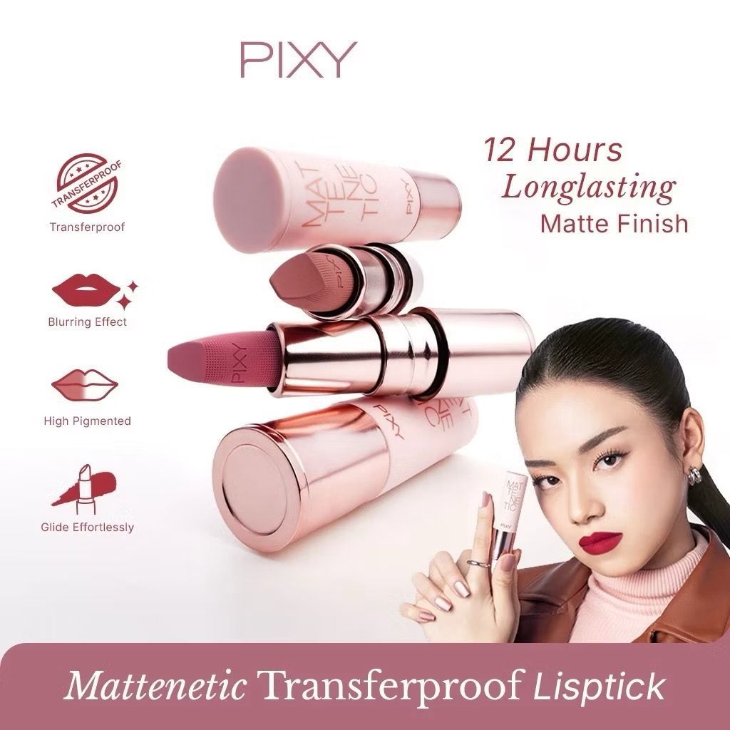 PIXY Mattenetic Transferproof Lipstick - 3gr