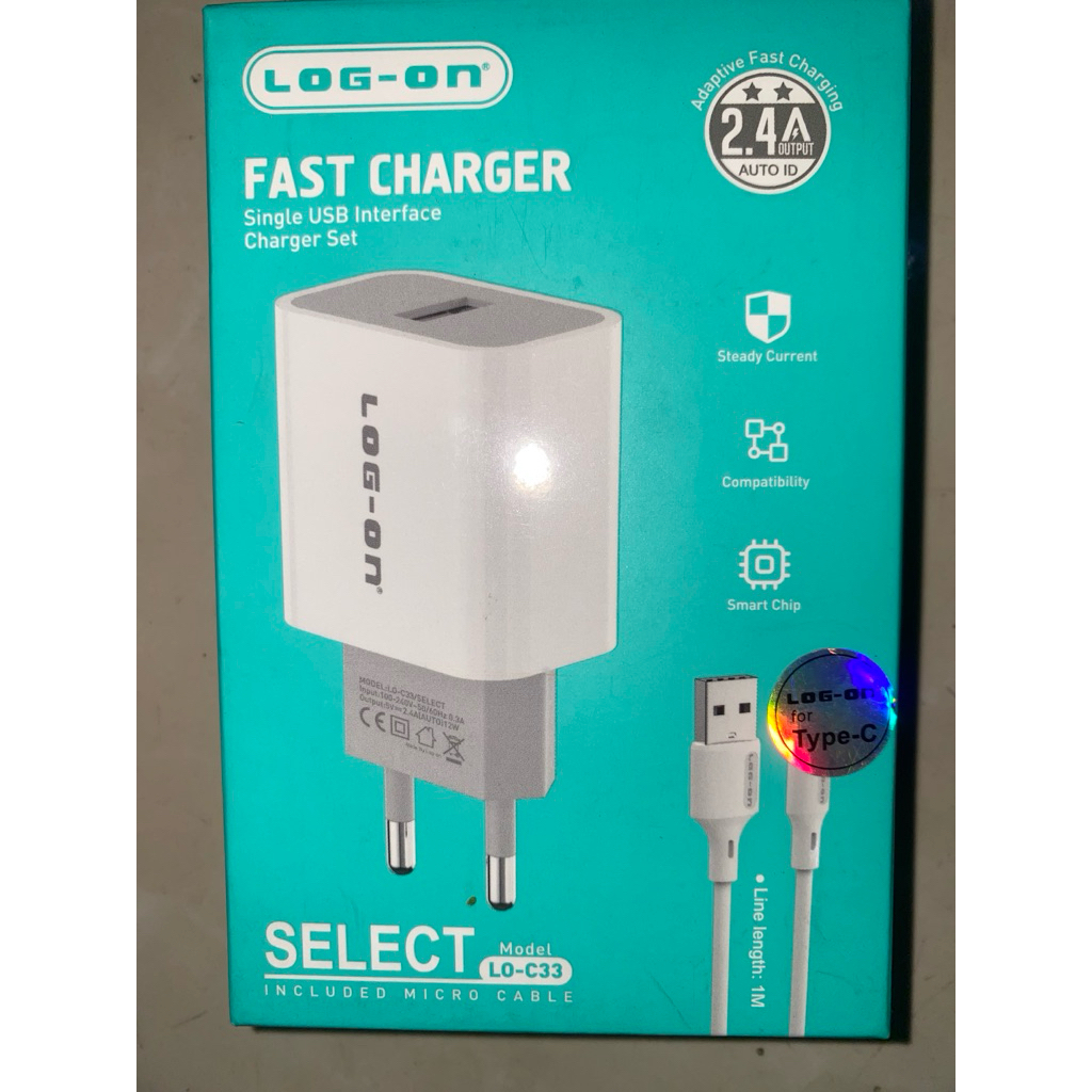 Charger Log-On Type-C 2,4A