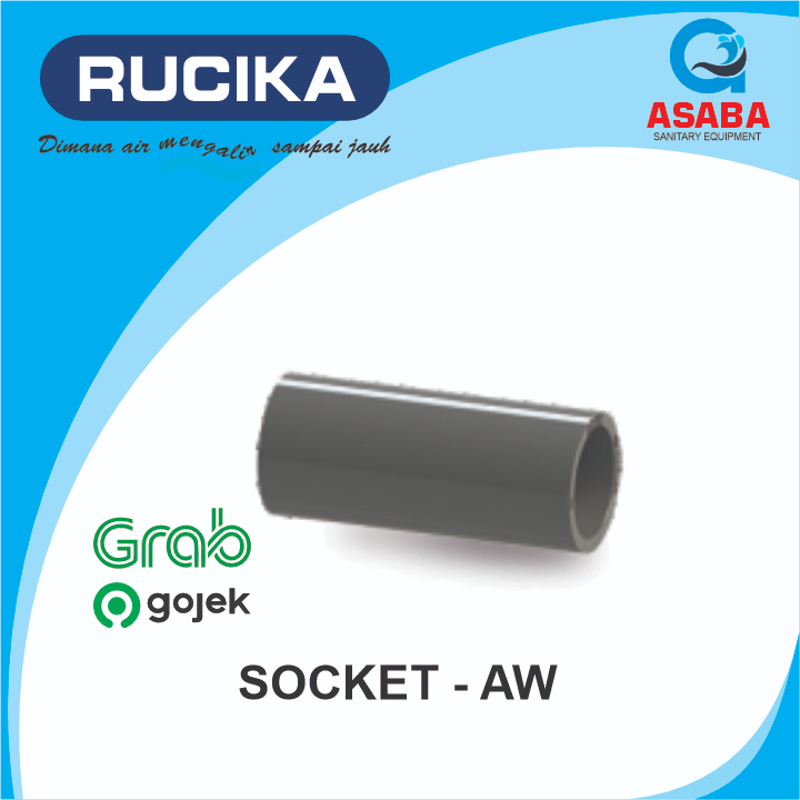 FITTING PIPA SOCKET AW 3" RUCIKA