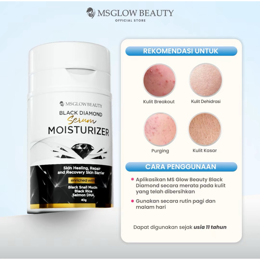 MSGLOW-MOISTURIZER BLACK DIAMOND SERUM