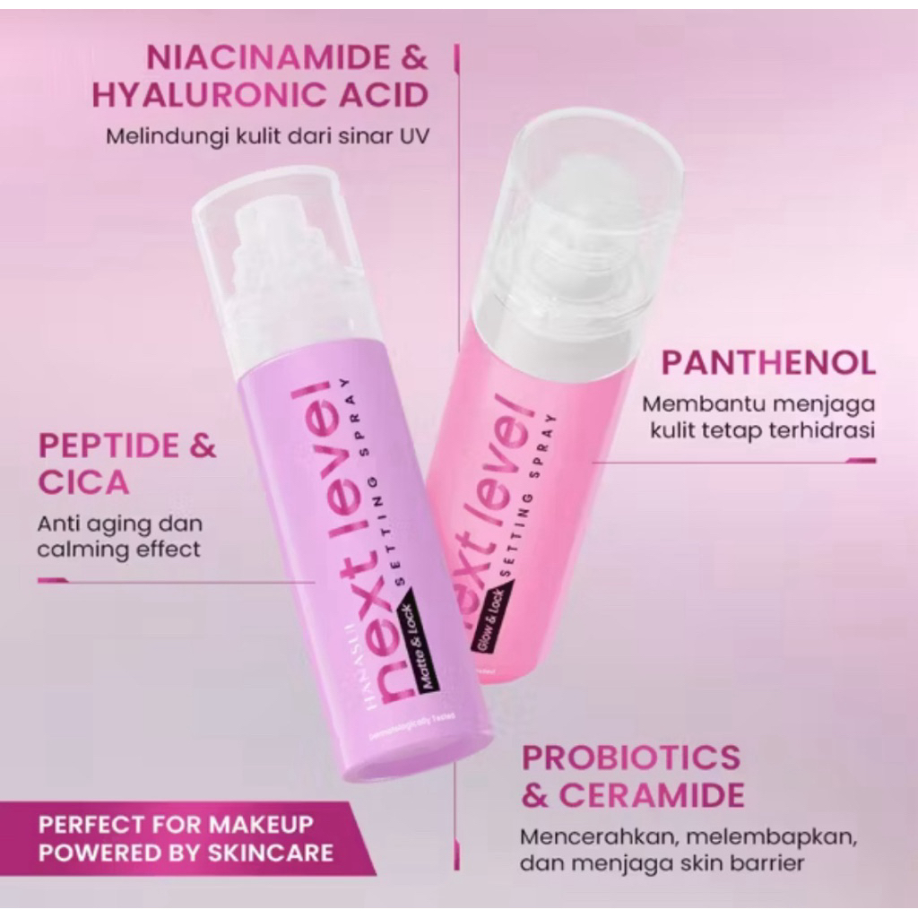 HANASUI Next Level Matte/Glow & Lock Setting Spray 90ml