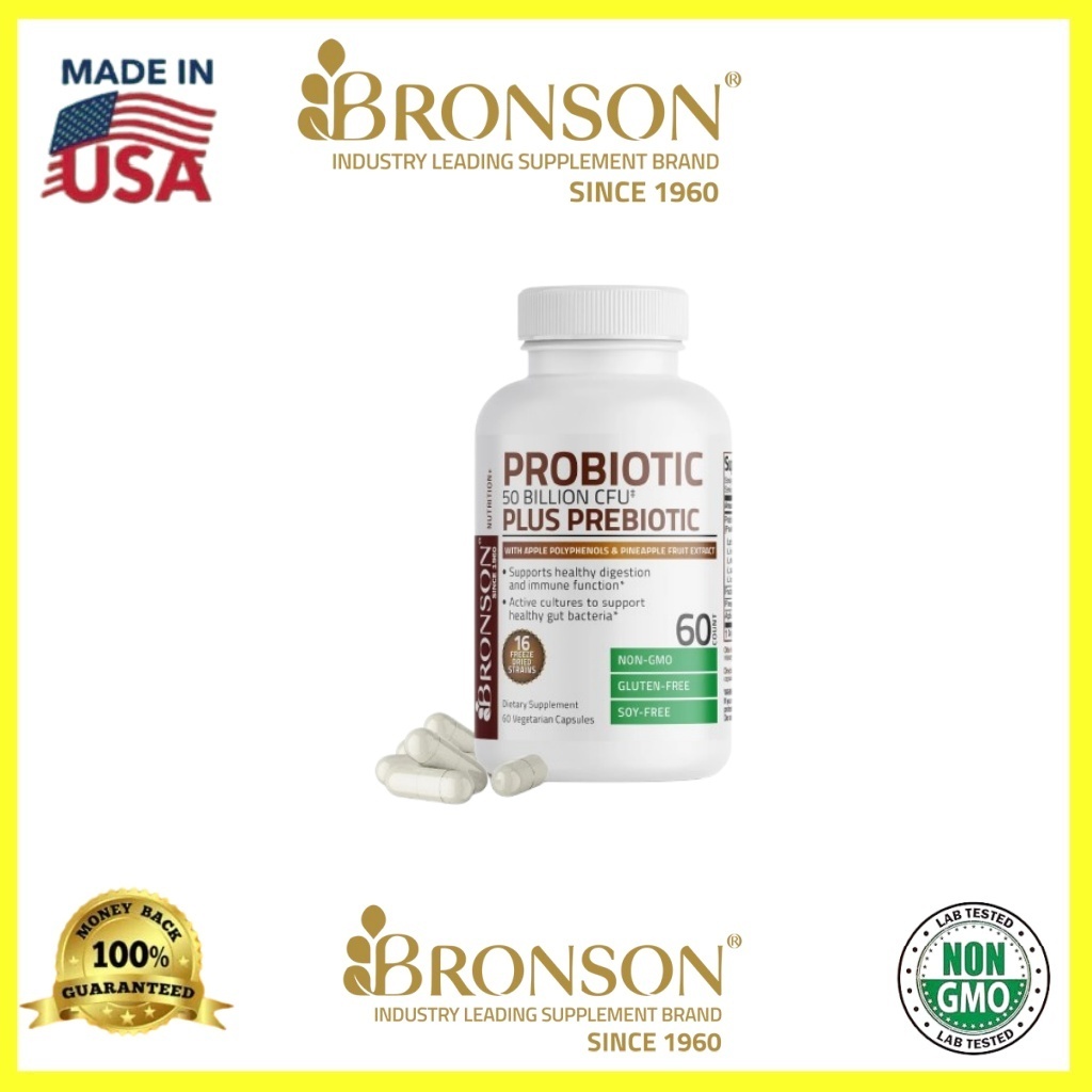 Bronson Probiotic 50 Miliar CFU + Prebiotik | Bronson Probiotik 60 cap