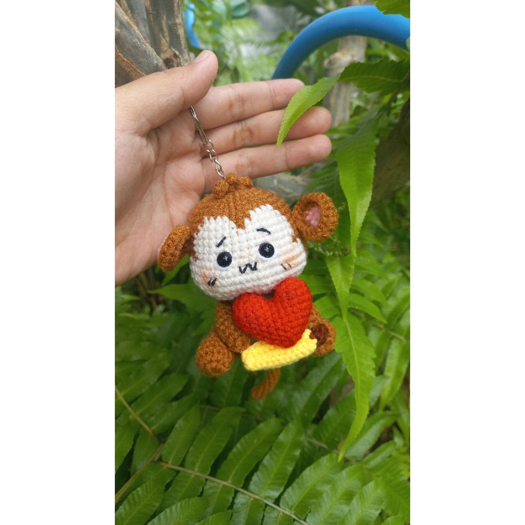 Monkey keychain