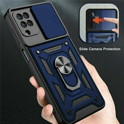 Hard Case Robot Transformer + Ring Slide Camera Armor For Redmi Note 8 / 9 / 9 Pro