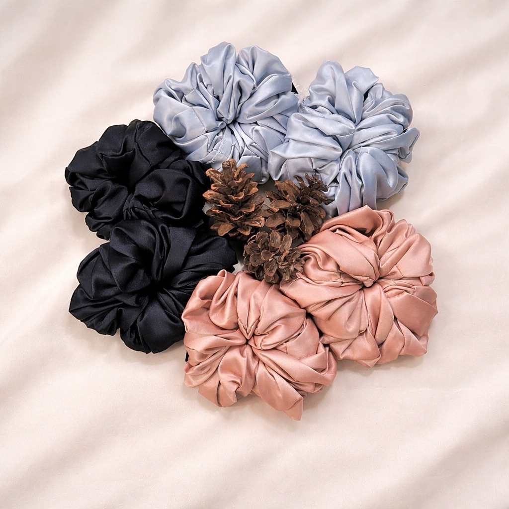 SCRUNCHIE SATIN || IKAT RAMBUT || CEPOL By RAYSBEE