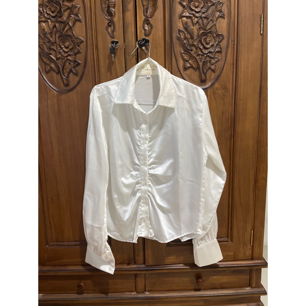 blouse kemeja kuning