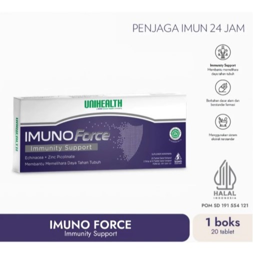 Imuno Force Suplemen Herbal Echinacea Zinc