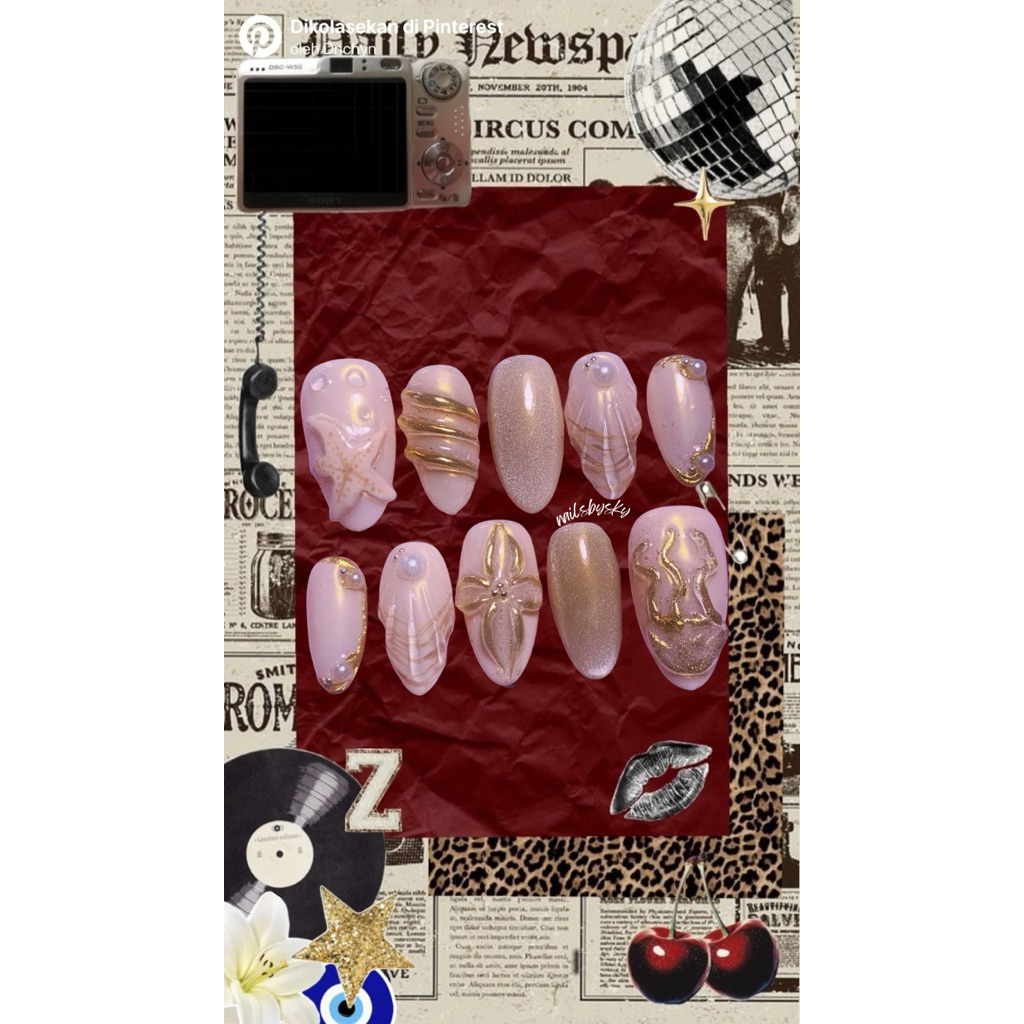 PRESS ON NAILS PINK